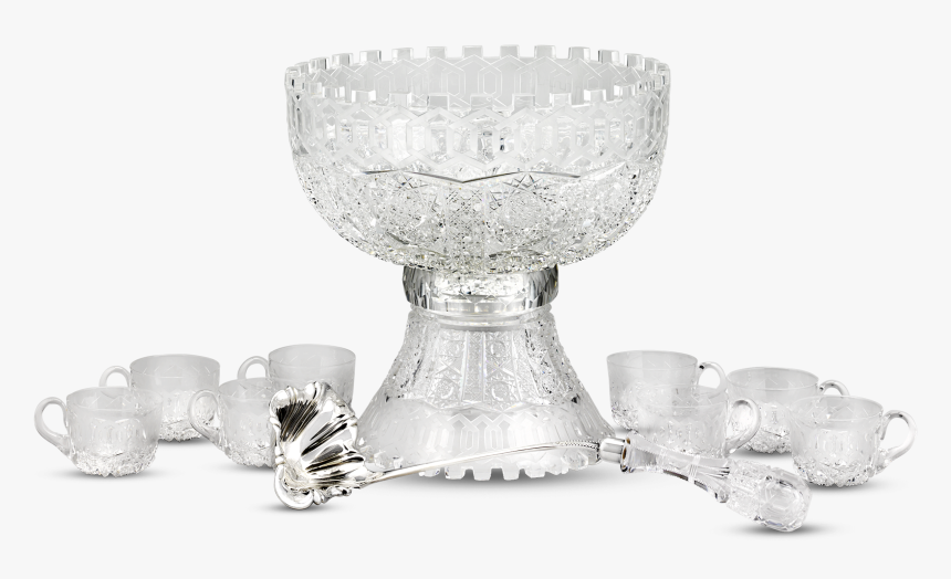 Alhambra Brilliant Period Cut-glass Punch Bowl Set - Still Life Photography, HD Png Download, Free Download