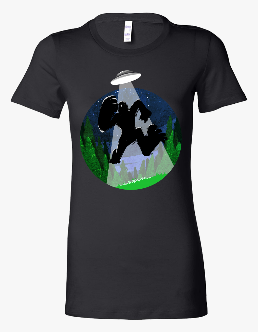 Bigfoot Sasquatch Silhouette Funny Abduction Bella - Itachi Naruto T Shirt, HD Png Download, Free Download