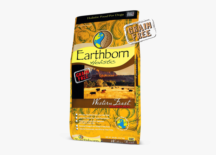 Western Feast™ Bag - Earthborn Holistic Dog Food Ingredients, HD Png Download, Free Download