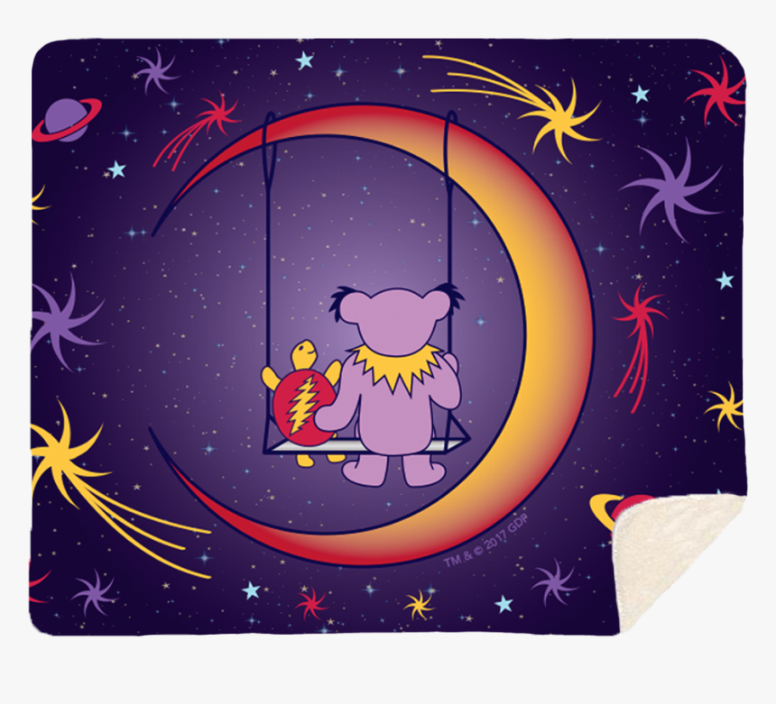 Grateful Dead Bear Moon, HD Png Download, Free Download