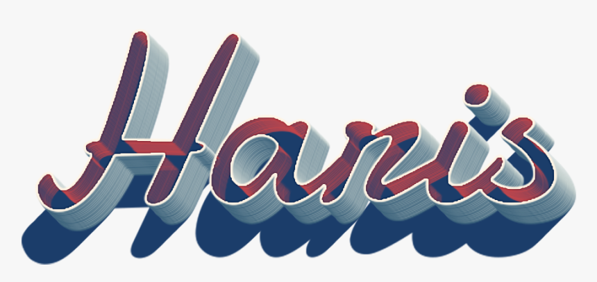 Haris 3d Letter Png Name - Graphic Design, Transparent Png, Free Download