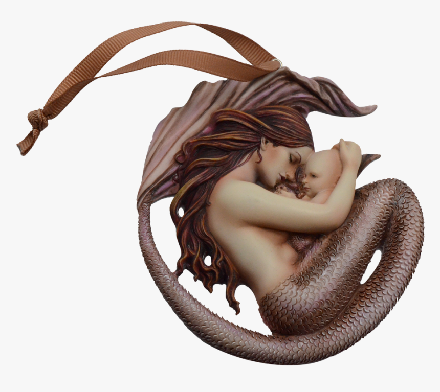 5 Motherhood Ornament Mermaid Figurine Artist - Girl, HD Png Download, Free Download