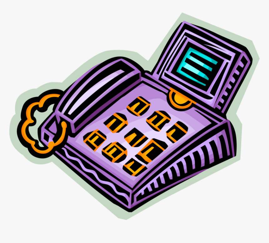 Vector Illustration Of Office Business Telephone Phone - Illustration, HD Png Download, Free Download