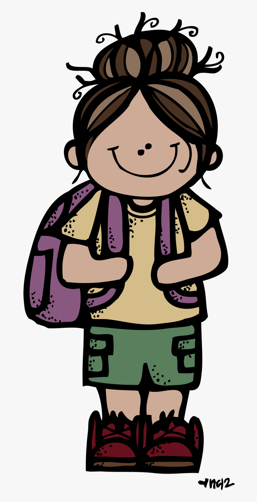 Camping Clipart Melonheadz - Girl Camping Clipart, HD Png Download, Free Download