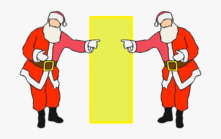 Background, Claus, Full Length, Pointing, Santa - Santa Claus, HD Png Download, Free Download