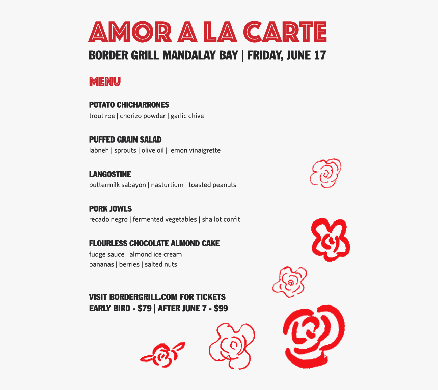 Amor A La Carte Dinner Menu - Morning Benders, HD Png Download, Free Download