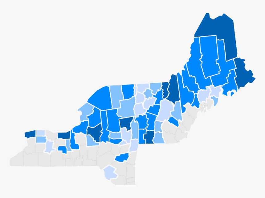 Northern Border Region Map Showing Maine, Vermont, - Northern Border Regional Commission, HD Png Download, Free Download