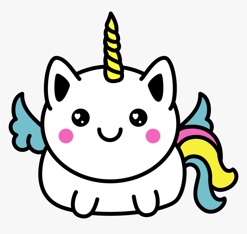 Kawaii Outlines Outline Cartoon Cartoons Unicorn Unicor - Outline Picture Of Cartoons, HD Png Download, Free Download