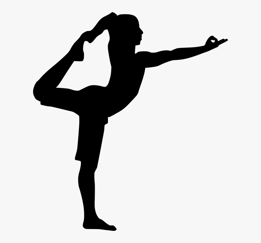 Yoga, Fitness, Sporty, Silhouette, Man, Working Out - Silhueta De Mulher Malhando, HD Png Download, Free Download