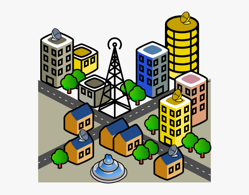 Clipart Cities And Towns, HD Png Download, Free Download