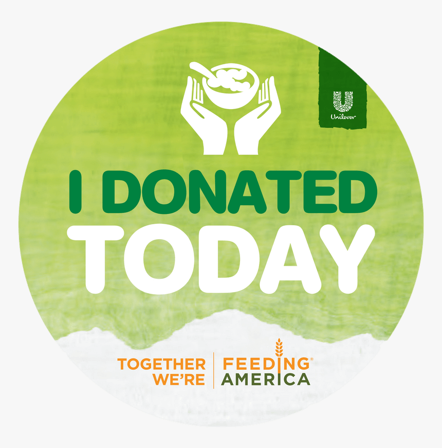 I Donated - Donated To Feeding America, HD Png Download, Free Download