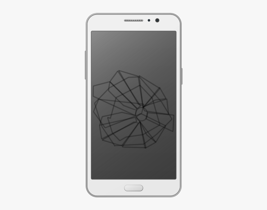 Smartphone With Cracked Display - Smartphone, HD Png Download, Free Download