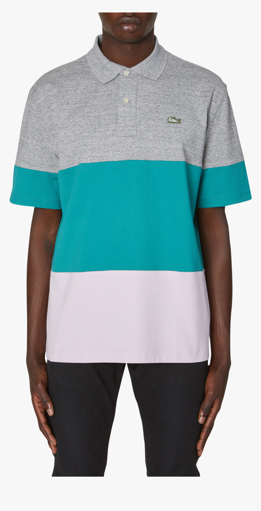 Color Blocking Ribbed Collar, Chine/bailloux, Hi-res - Pocket, HD Png Download, Free Download