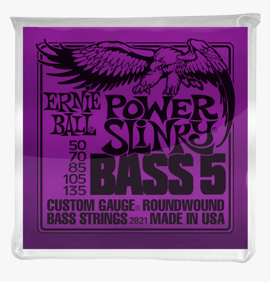 Ernie Ball Power Slinky 5 String Nickel Wound Electric - Ernie Ball Bass 5, HD Png Download, Free Download