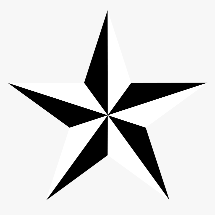 Nautical Star Picture - 5 Point 3d Star, HD Png Download, Free Download