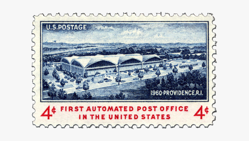 First Automated Post Office Postage Stamp Us, HD Png Download, Free Download