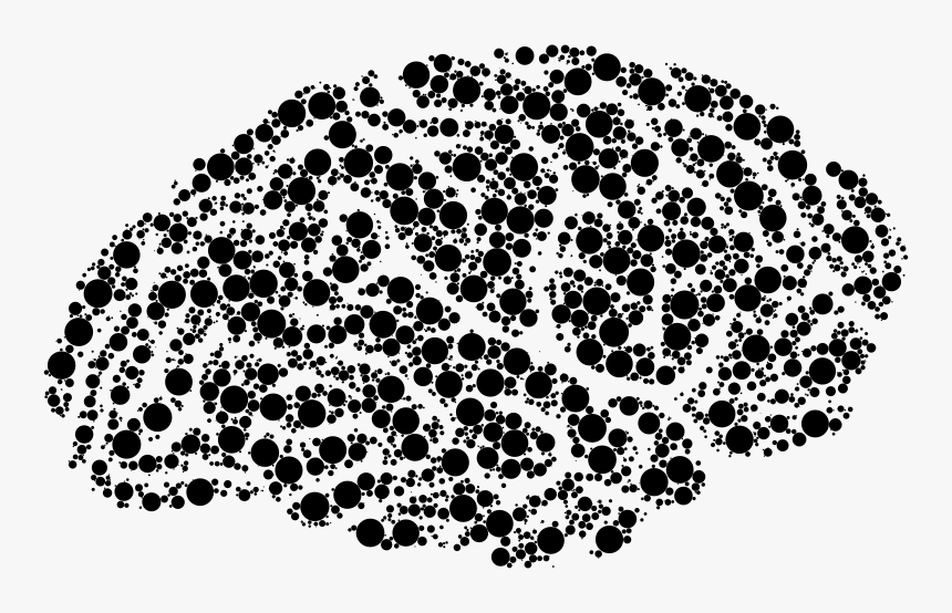 Brain Silhouette Circles Type Ii - Illustration, HD Png Download, Free Download