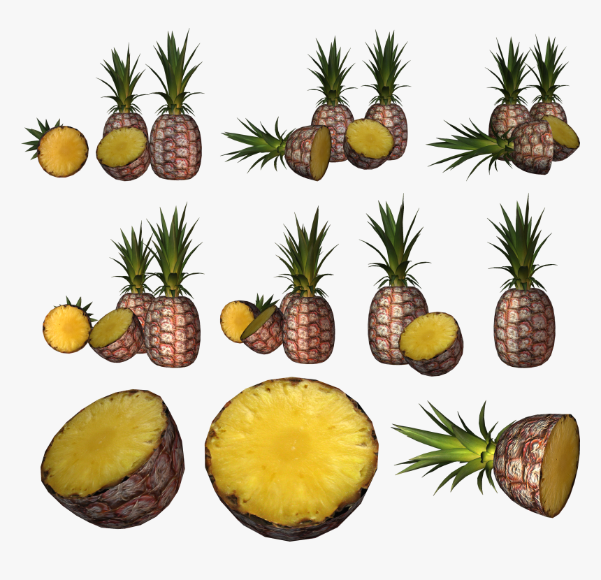 Download And Use Pineapple In Png - Ананас Разрезанный, Transparent Png, Free Download