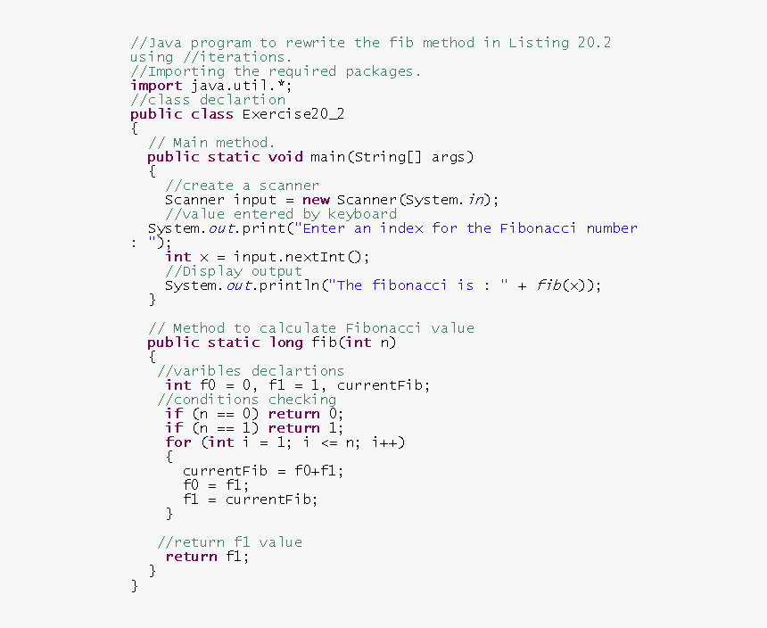 Fibonacci Using Iteration Java, HD Png Download, Free Download