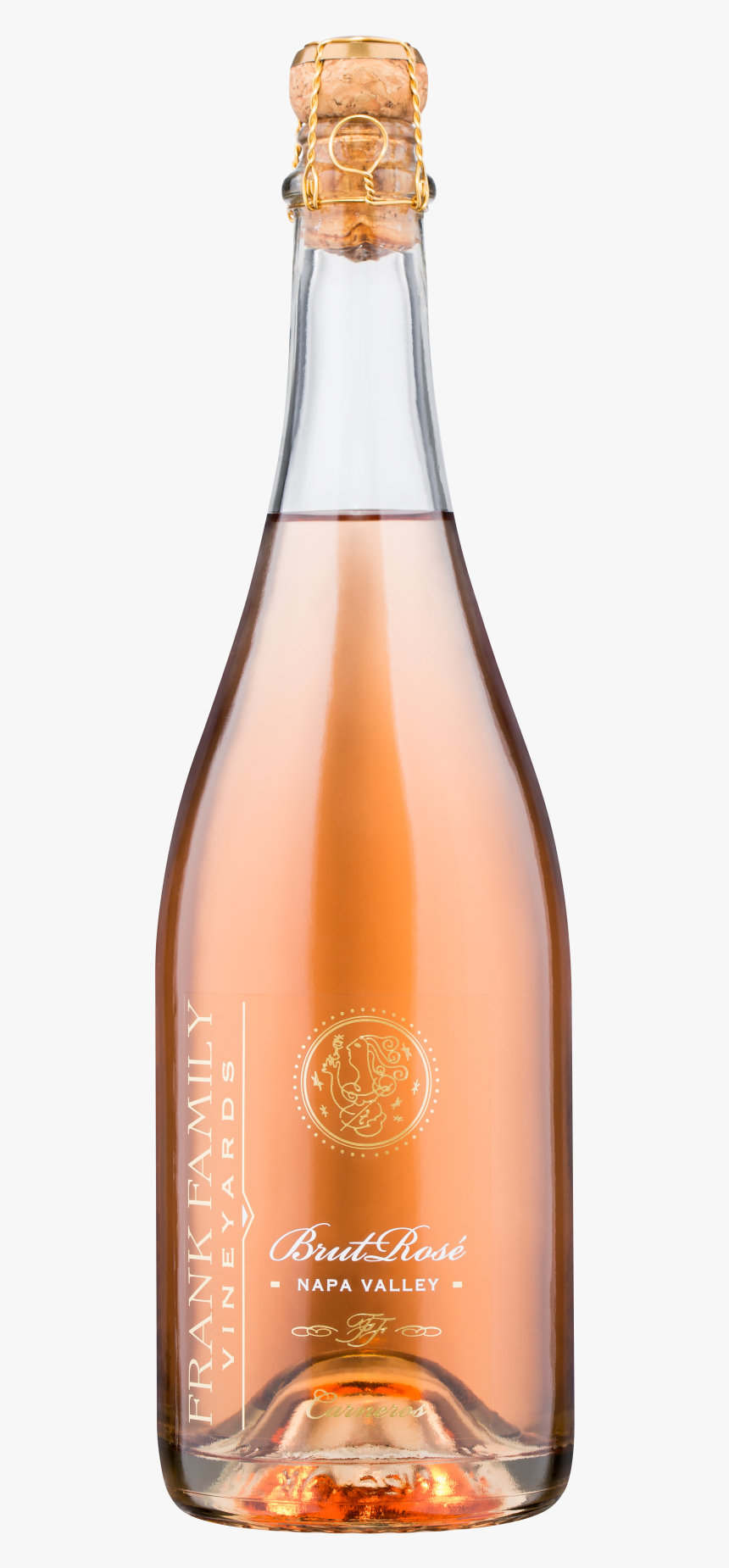 Moet Rose Png -frank Family Nv Brut Rose - Glass Bottle, Transparent Png, Free Download