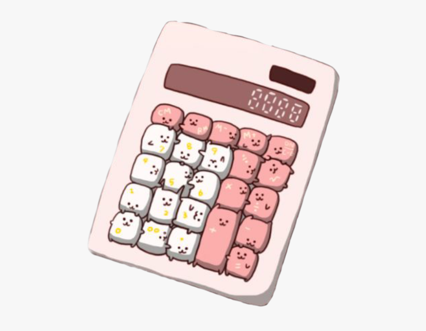 Sticker Cute Cuteface Tierno Calculator Calculadora - Cute Calculator Png, Transparent Png, Free Download