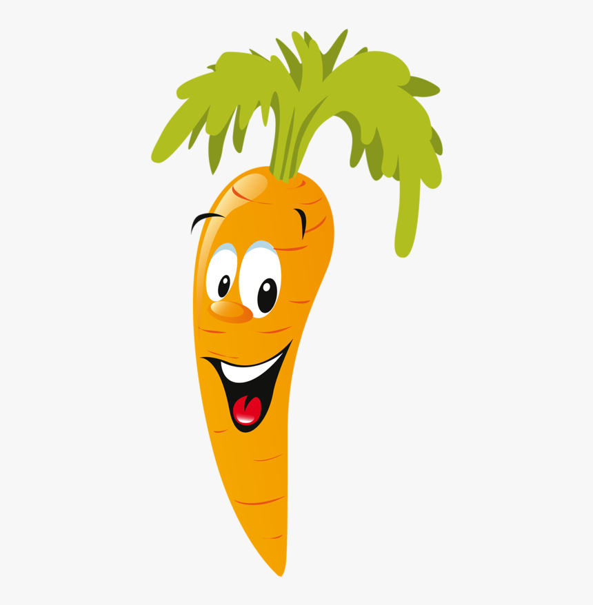 Vegetables Clipart With Face , Png Download - Happy Carrot Clipart, Transparent Png, Free Download