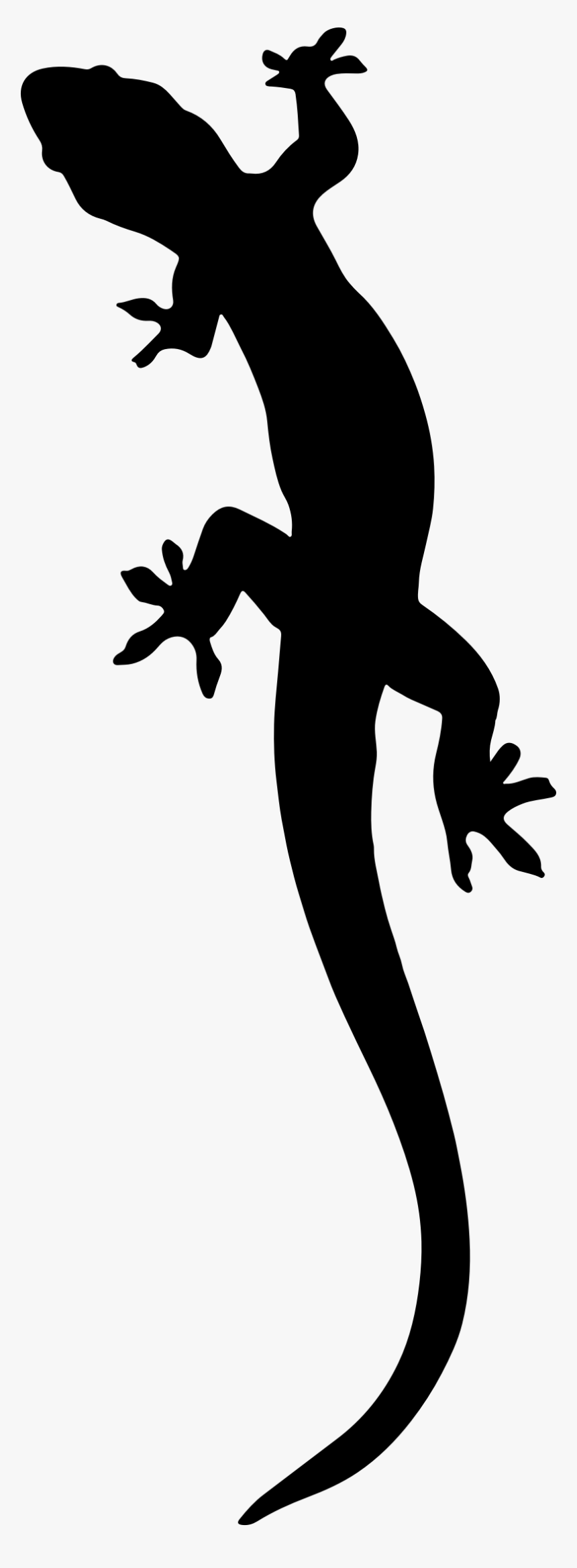 Gila Monster Clipart Google - Reptile Silhouette, HD Png Download, Free Download