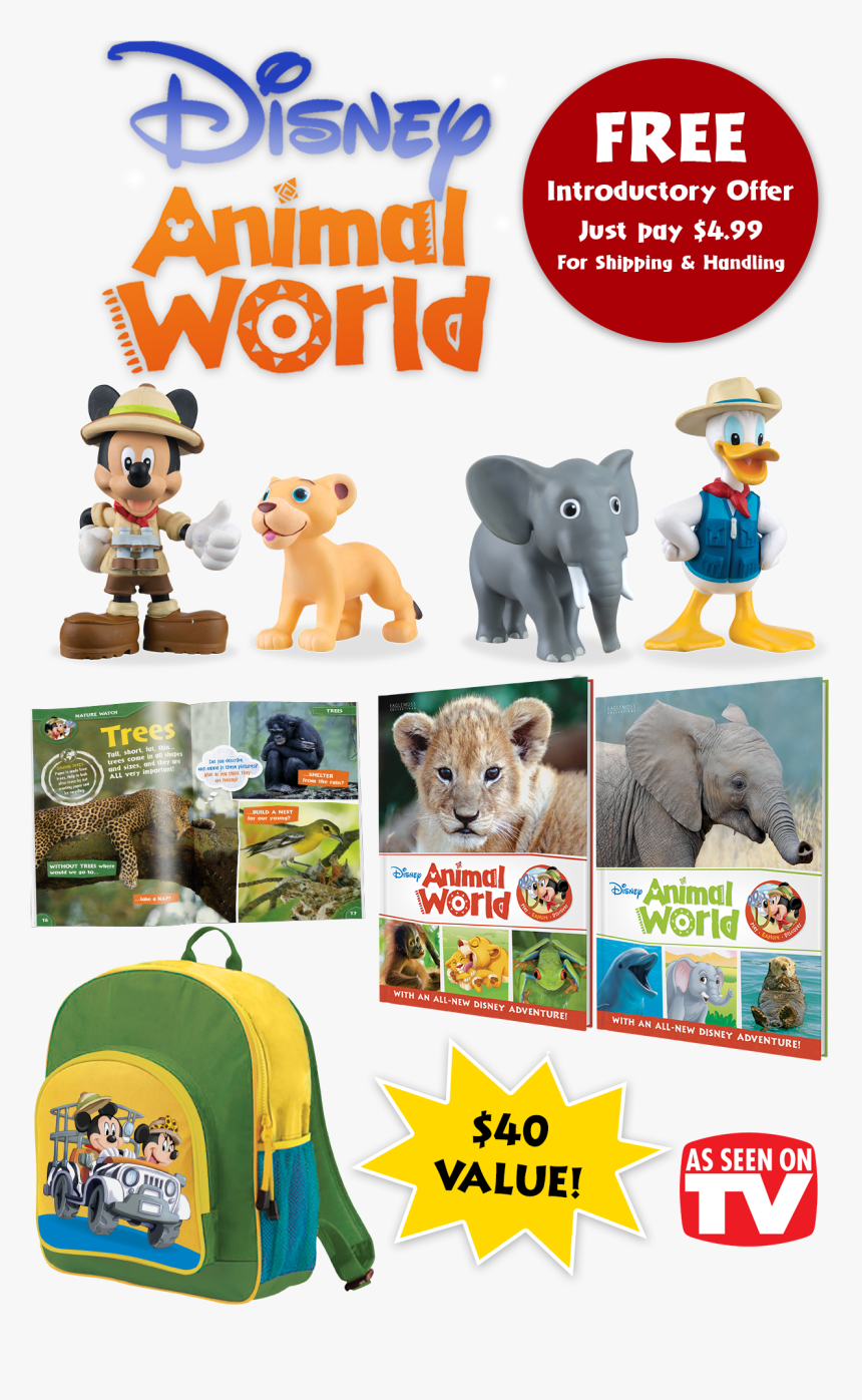 Transparent Mickey Mouse Banner Png - Disney Animal World Toys, Png Download, Free Download