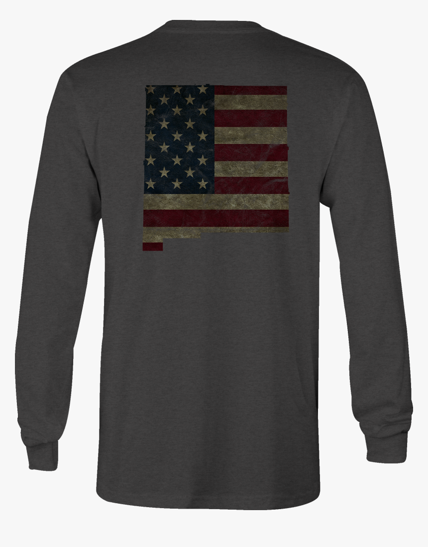 American Long Sleeve Tshirt New Mexico Flag Shirt For - T-shirt, HD Png Download, Free Download