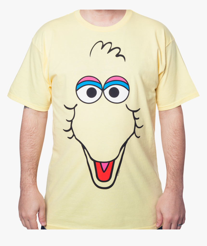 Big Bird Face T-shirt - Big Bird T Shirt, HD Png Download, Free Download