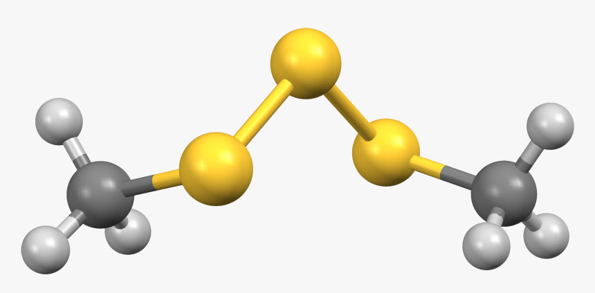 Dimethyl Trisulfide Dft Mercury 3d Balls - Molecules Models Of Mercury, HD Png Download, Free Download