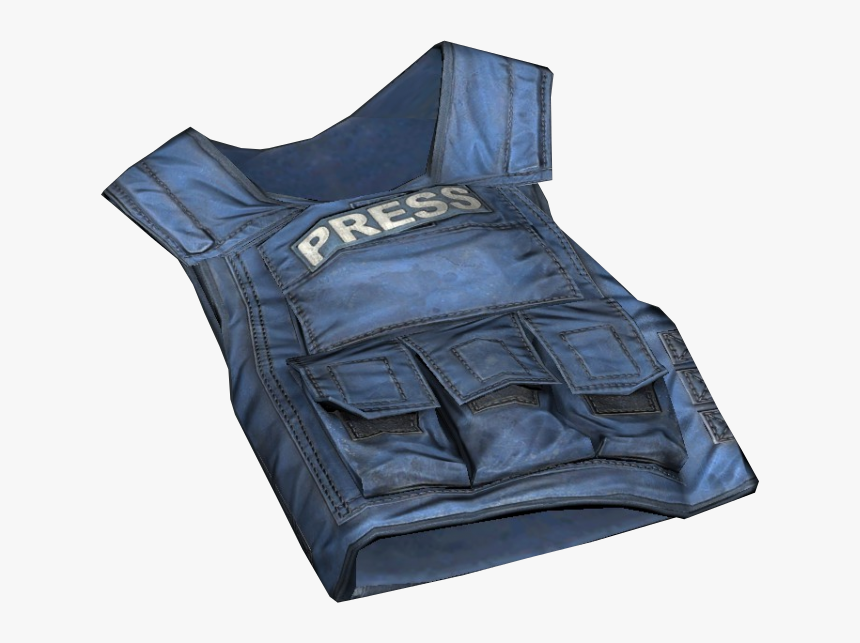Blue Press Vest - Press Bulletproof Vest Png, Transparent Png, Free Download
