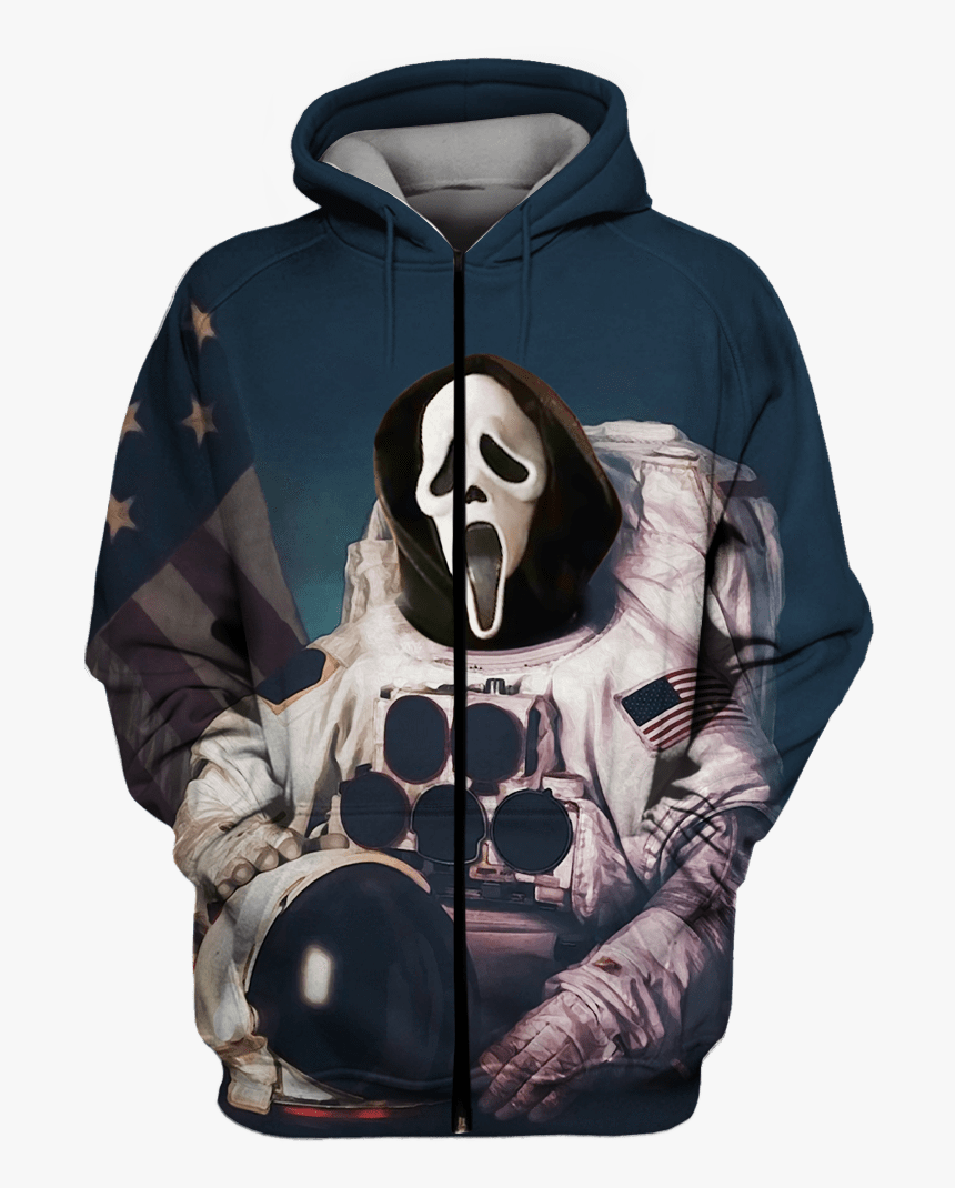 Gearhuman 3d Ghostface Astronaut Custom T-shirt - Astronaut Cat Painting, HD Png Download, Free Download