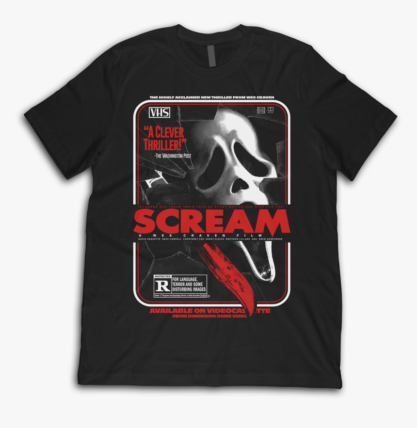 Scream T-shirt - Scream Movie Shirt, HD Png Download, Free Download