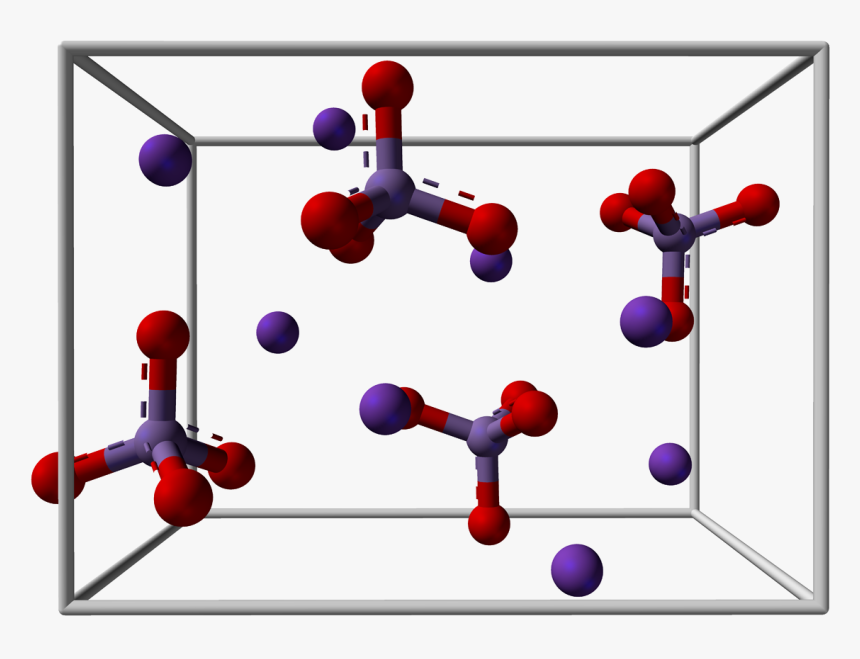 Potassium Manganate Unit Cell 3d Balls - Potassium Permanganate 3d Structure, HD Png Download, Free Download