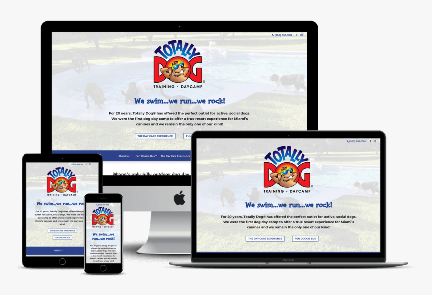 Totally Dog Kennel Miami, Fl Website Design - Web Design Interior Decorator, HD Png Download, Free Download