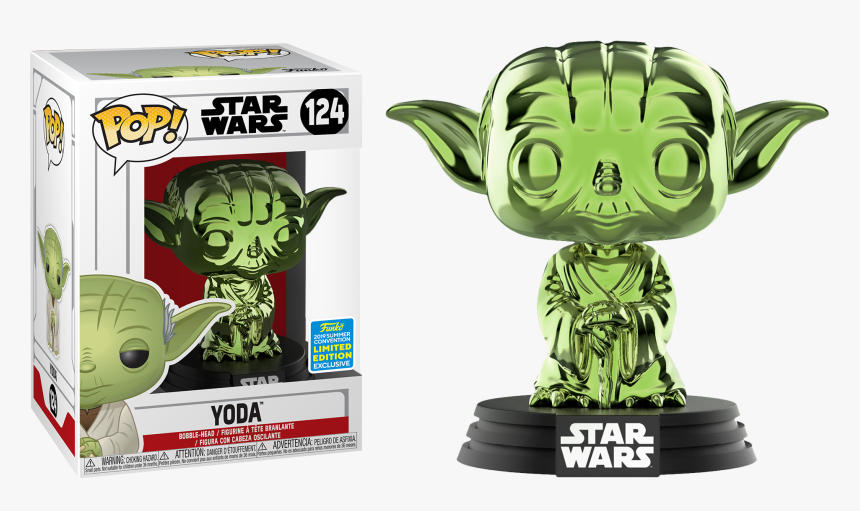 Yoda Green Chrome Funko Pop Vinyl Figure, HD Png Download, Free Download