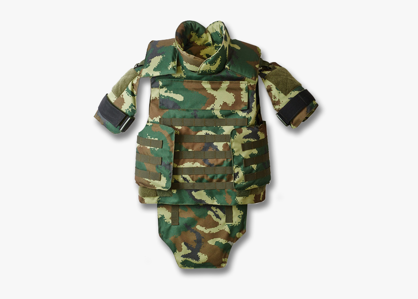 Military Armed Police Woodland Camouflage Protective - Bulletproof Vest, HD Png Download, Free Download