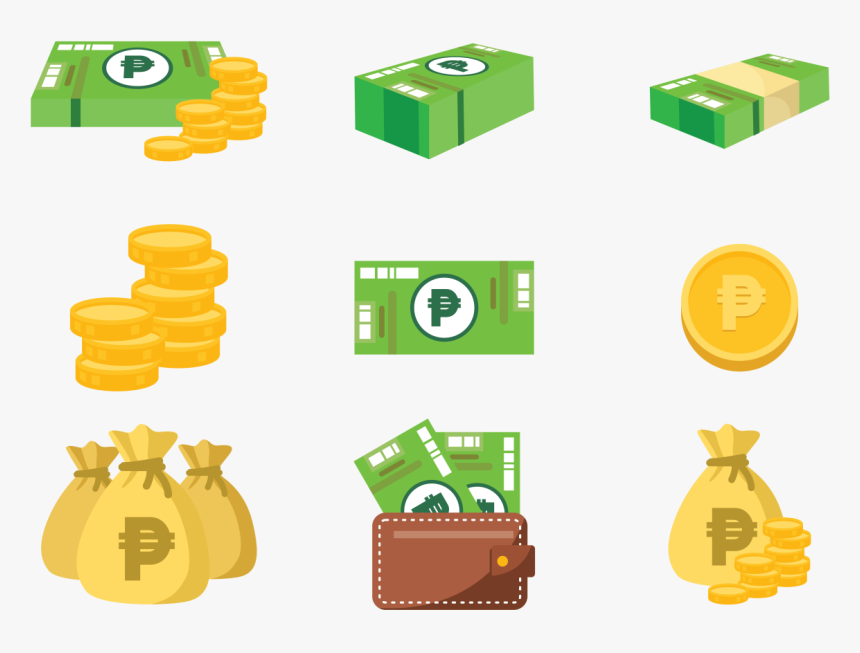 Peso Mexican Money Icons Vector - Png Peso Clipart Money, Transparent Png, Free Download
