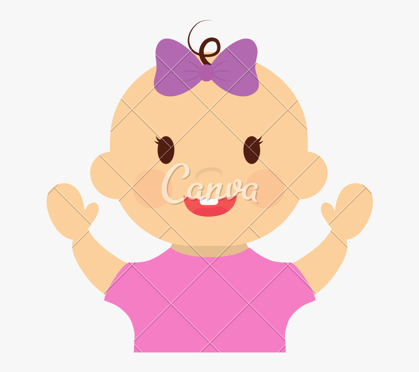 Clip Art Baby Girl Icons Clipart - Illustration, HD Png Download, Free Download