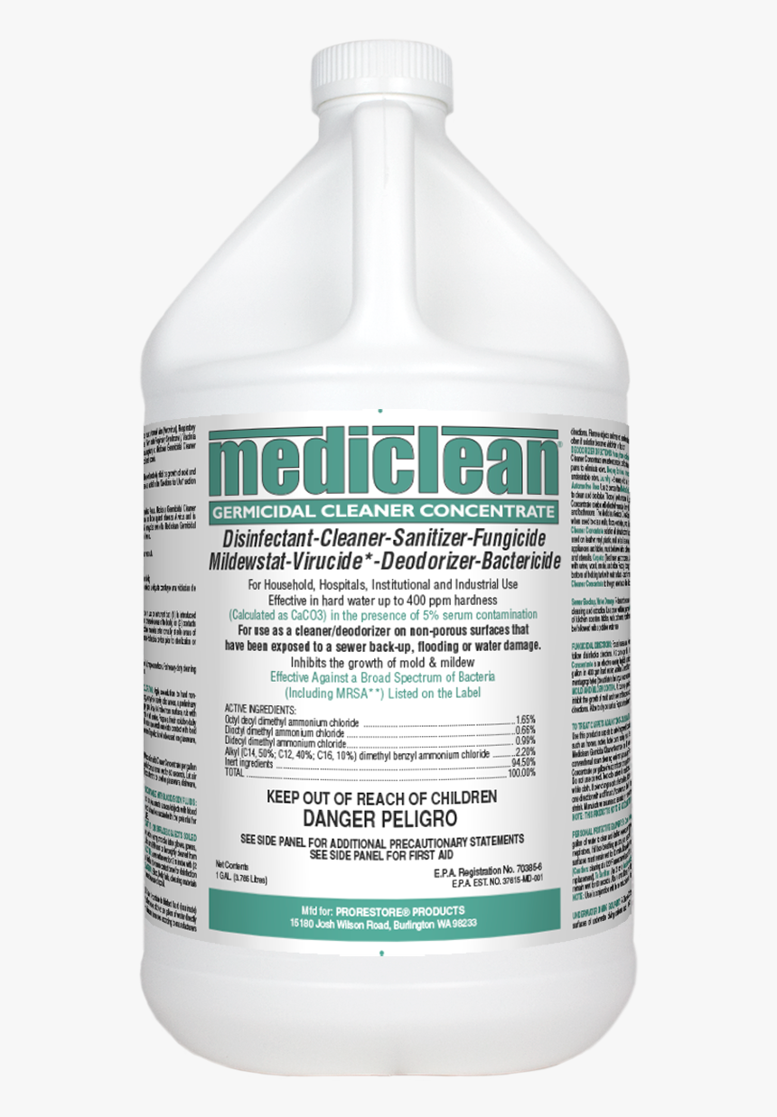 Mediclean Germicidal Cleaner"
 Title="mediclean Germicidal - Microban Disinfectant Spray Plus, HD Png Download, Free Download