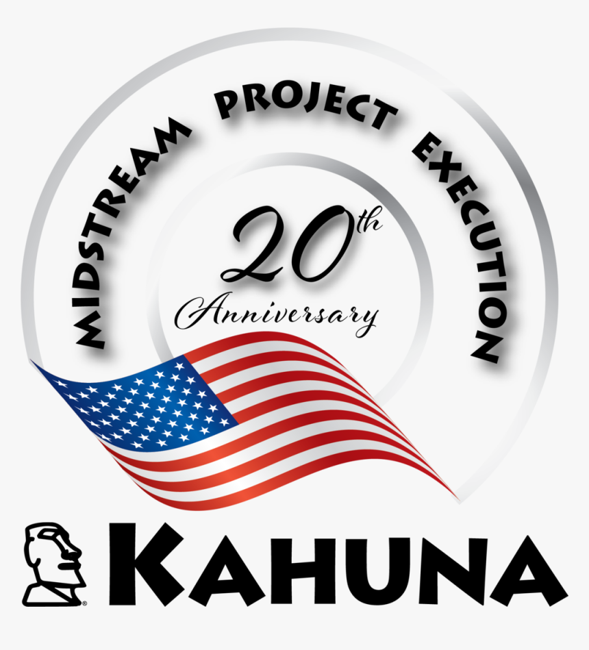 Kahuna 20 Year Logo V2 Black - Kennedy Space Center, Apollo-saturn V Center, HD Png Download, Free Download