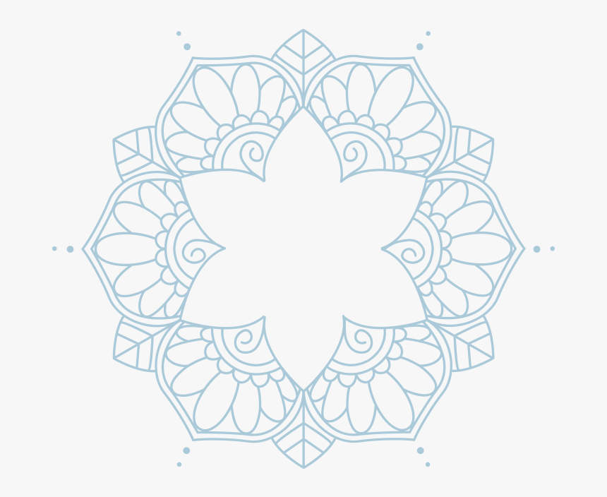 Blue Mandala Transparent - Floral Design, HD Png Download, Free Download