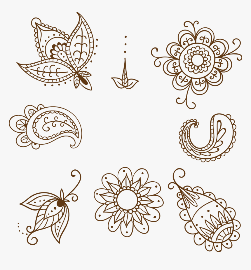 #mehndi #pattern #tattoo #mandala #print #design #henna - Henna Tattoo Pattern Png, Transparent Png, Free Download