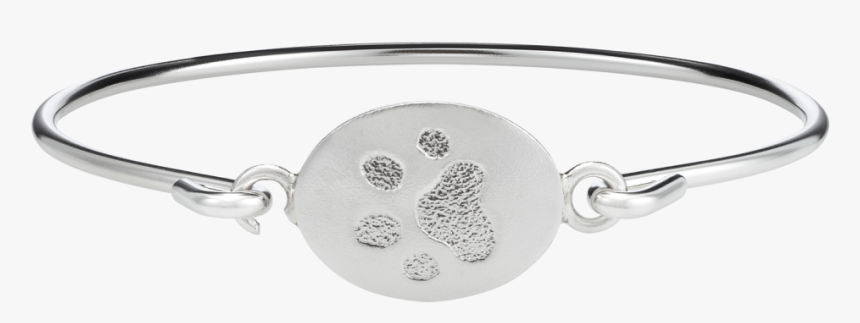 Sterling Silver Paw Print Bracelet, HD Png Download, Free Download