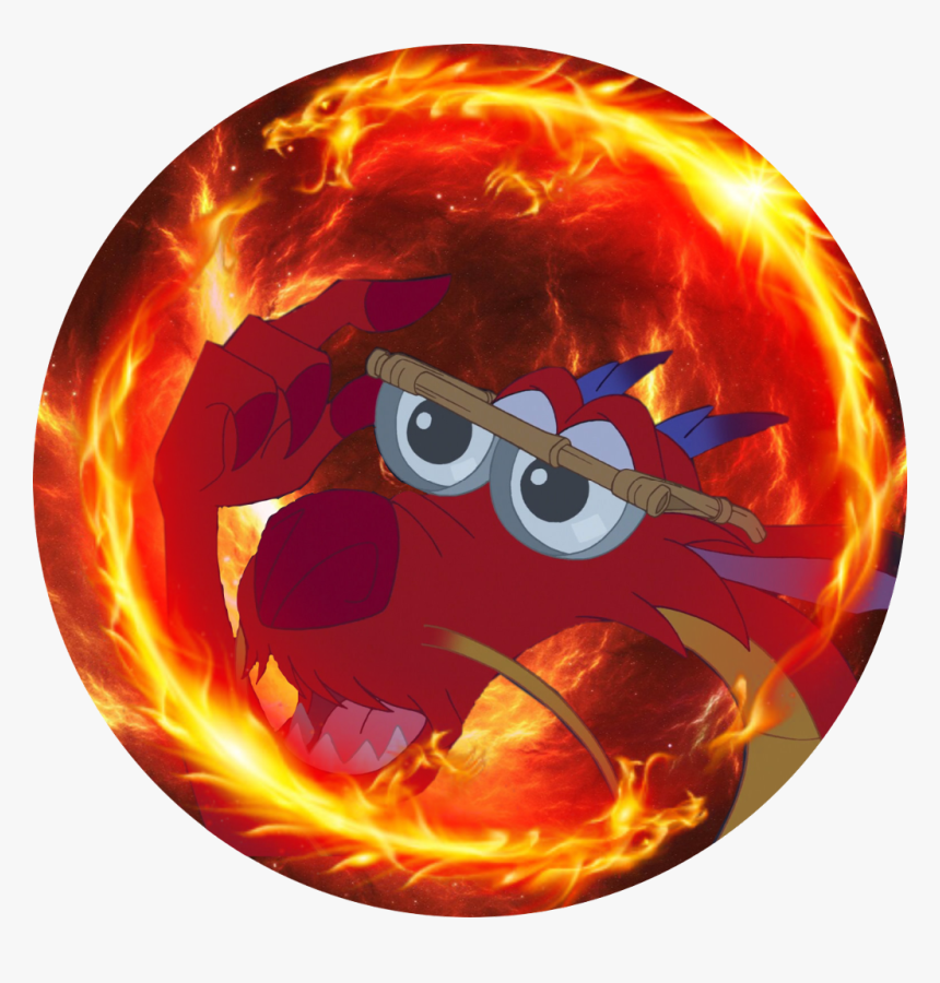 #mushu #mulan #dragon #fire #glasses #disney - Fire Circle Png, Transparent Png, Free Download