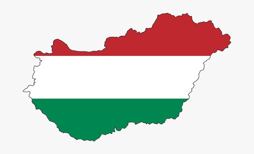 Hungary, Map, Flag, Contour, Borders, Country, Europe - Hungary Vector Map, HD Png Download, Free Download