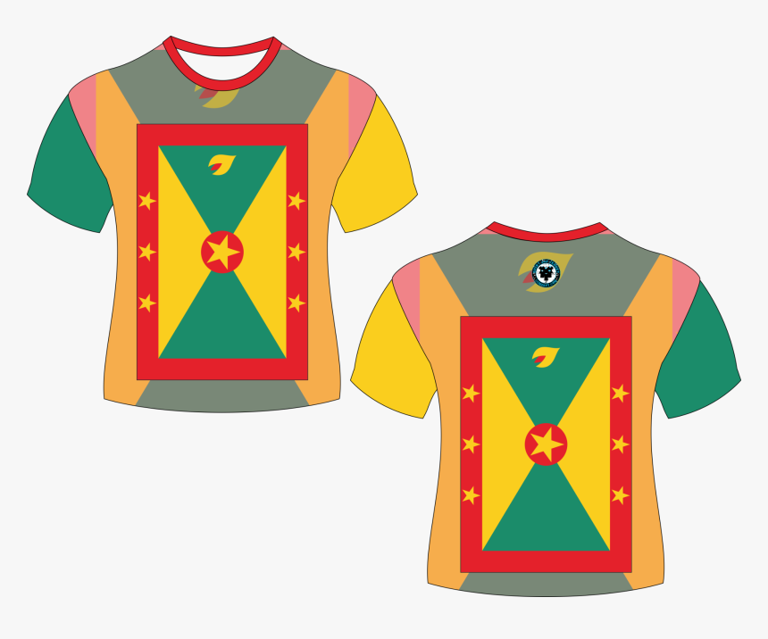 Grenada Country Flag Shirt - Illustration, HD Png Download, Free Download