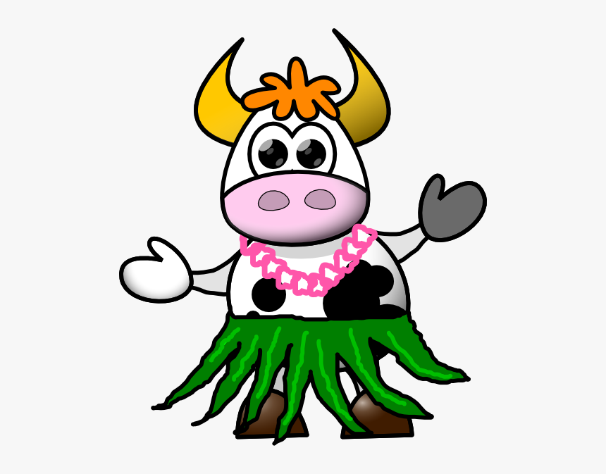 Banner Library Cow Eating Grass Clipart - Hula Cow, HD Png Download, Free Download