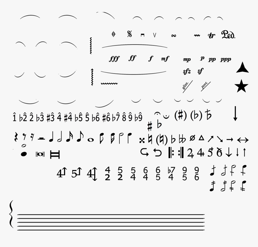 Music Font Number, HD Png Download, Free Download